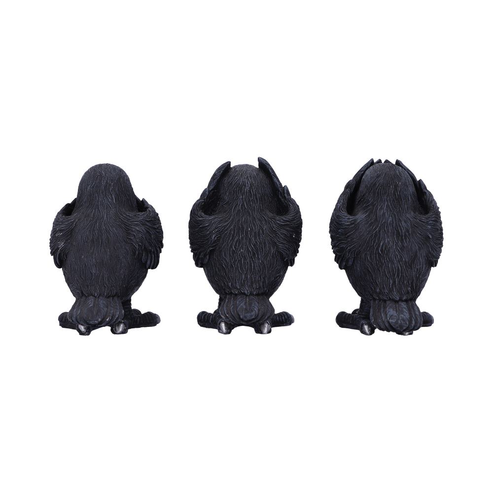 Three Wise Ravens Figurines 8.7cm - Figures & Collectables at Gift Moments