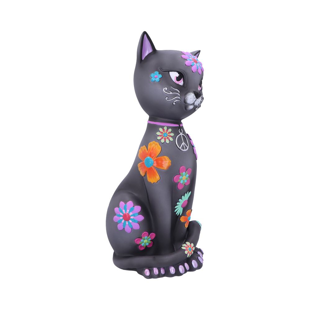 Hippy Kitty Black Cat Ornament 26cm - Figures & Collectables at Gift Moments