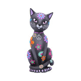 Hippy Kitty Black Cat Ornament 26cm Default Title - Figures & Collectables at Gift Moments