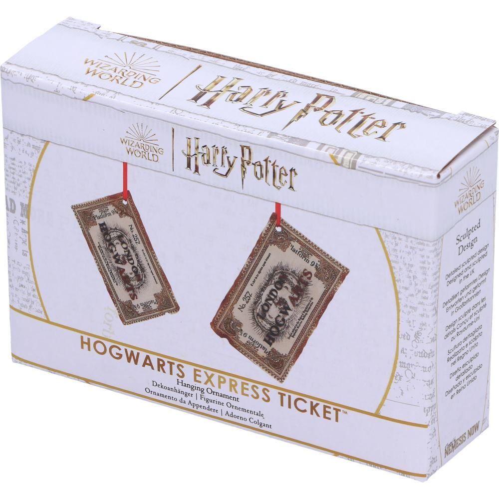 Harry Potter Hogwarts Express Ticket Hanging Ornament - Decorations at Gift Moments