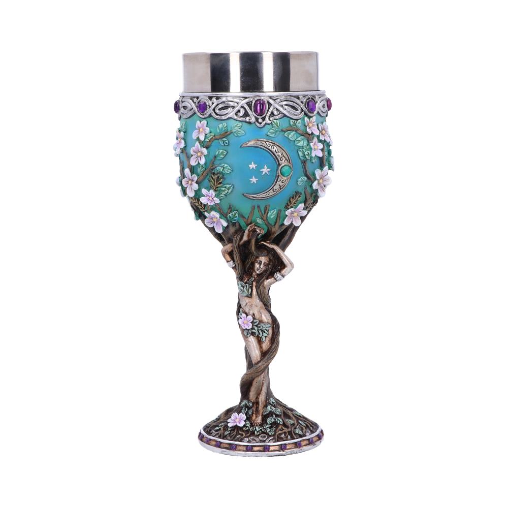 Triple Moon Goddess Maiden Goblet 20.8cm Default Title - Goblets & Chalices at Gift Moments