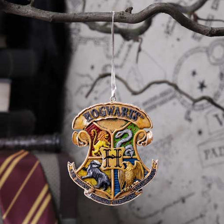 Harry Potter Hogwarts Crest Hanging Ornament - Decorations at Gift Moments