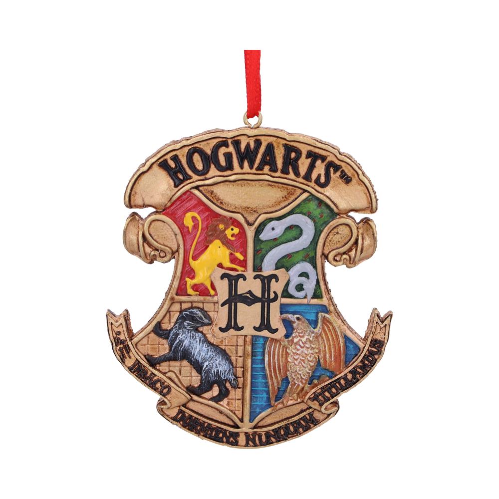 Harry Potter Hogwarts Crest Hanging Ornament Default Title - Decorations at Gift Moments