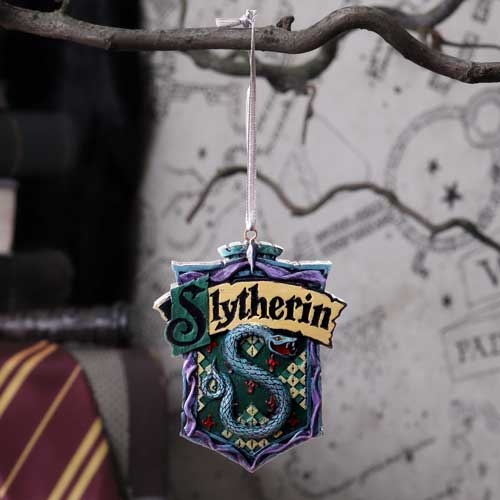 Harry Potter Slytherin Crest Hanging Ornament - Decorations at Gift Moments