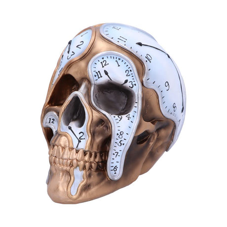 Melting Clocks Gothic Skull Clock 17.5cm - Figures & Collectables at Gift Moments