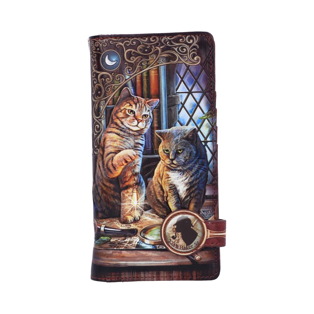 Purrlock Holmes Embossed Purse (LP) 18.5cm Default Title - Purses at Gift Moments