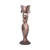 Exclusive Bronze Spiral Goddess Candle Holder 20.3cm - Candles & Holders at Gift Moments