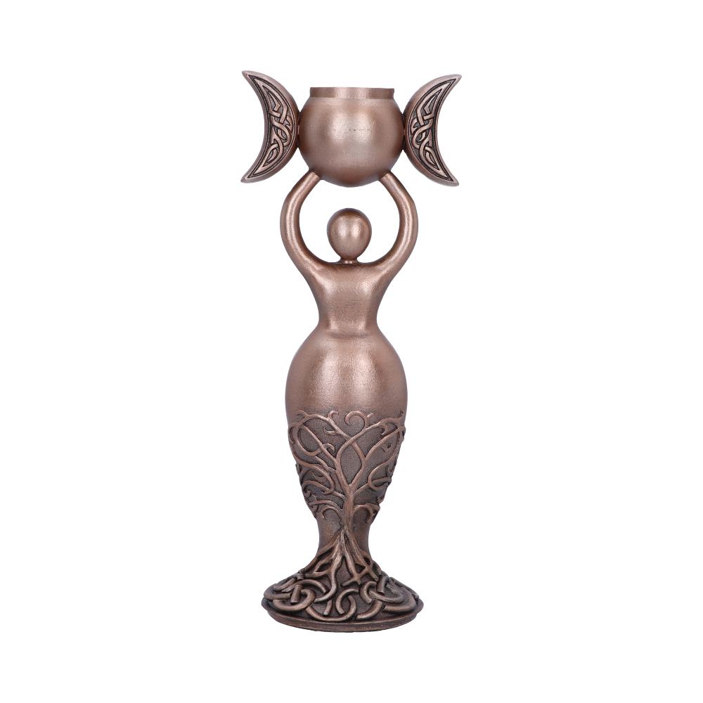 Exclusive Bronze Spiral Goddess Candle Holder 20.3cm - Candles & Holders at Gift Moments