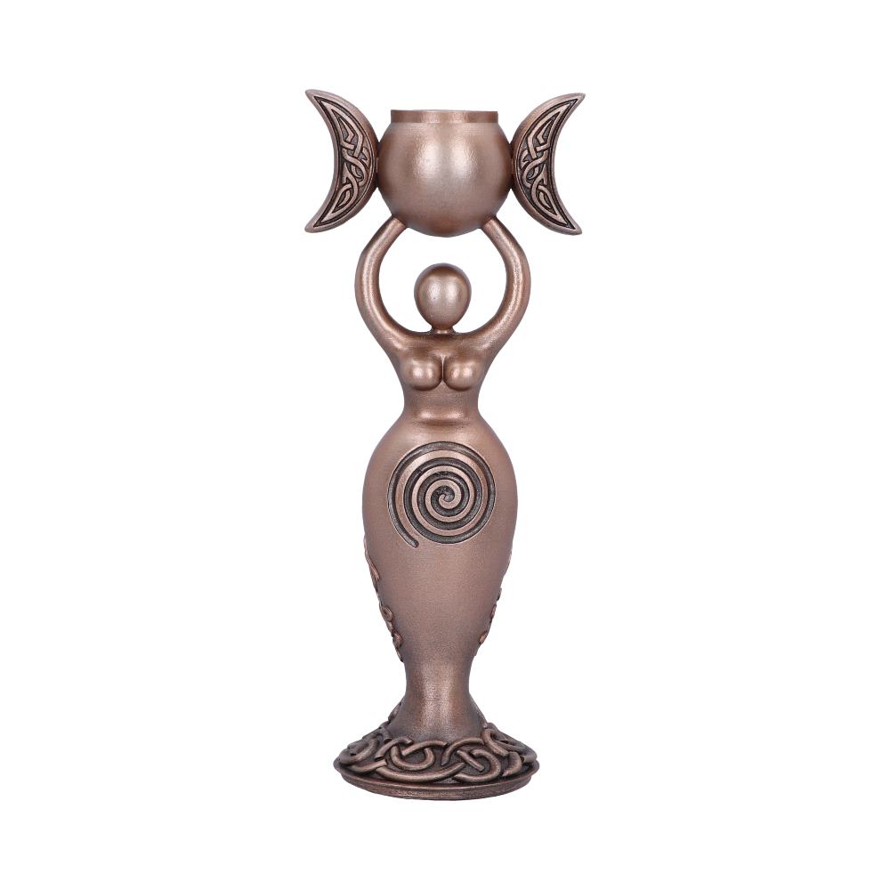 Exclusive Bronze Spiral Goddess Candle Holder 20.3cm Default Title - Candles & Holders at Gift Moments