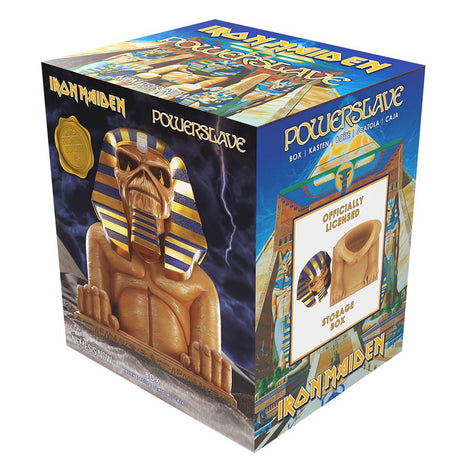 Iron Maiden Powerslave Bust Box - 28cm - Storage at Gift Moments