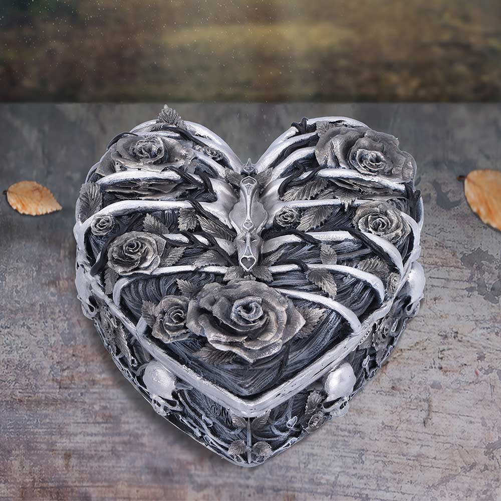 Gothic Caged Heart Box 10.5cm - Boxes at Gift Moments