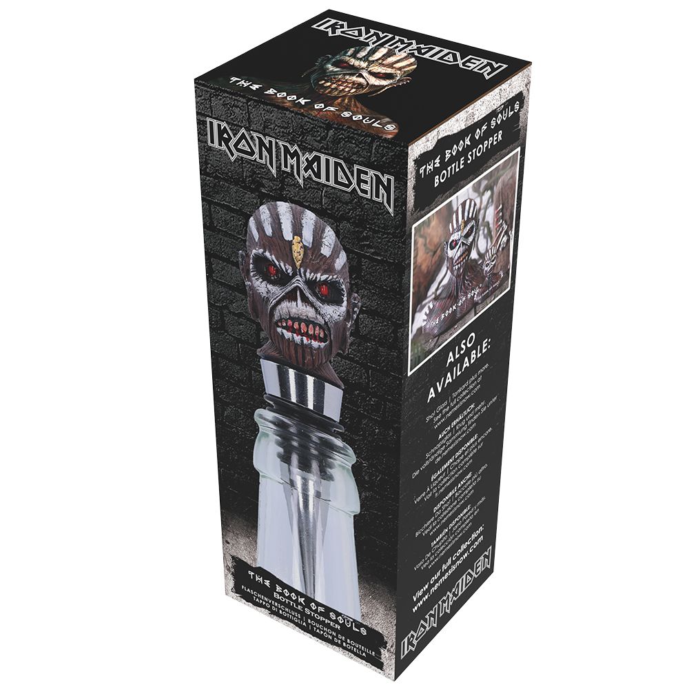 Iron Maiden Eddie Book of Souls Stopper: 8 - Bottle Stoppers By Iron Maiden