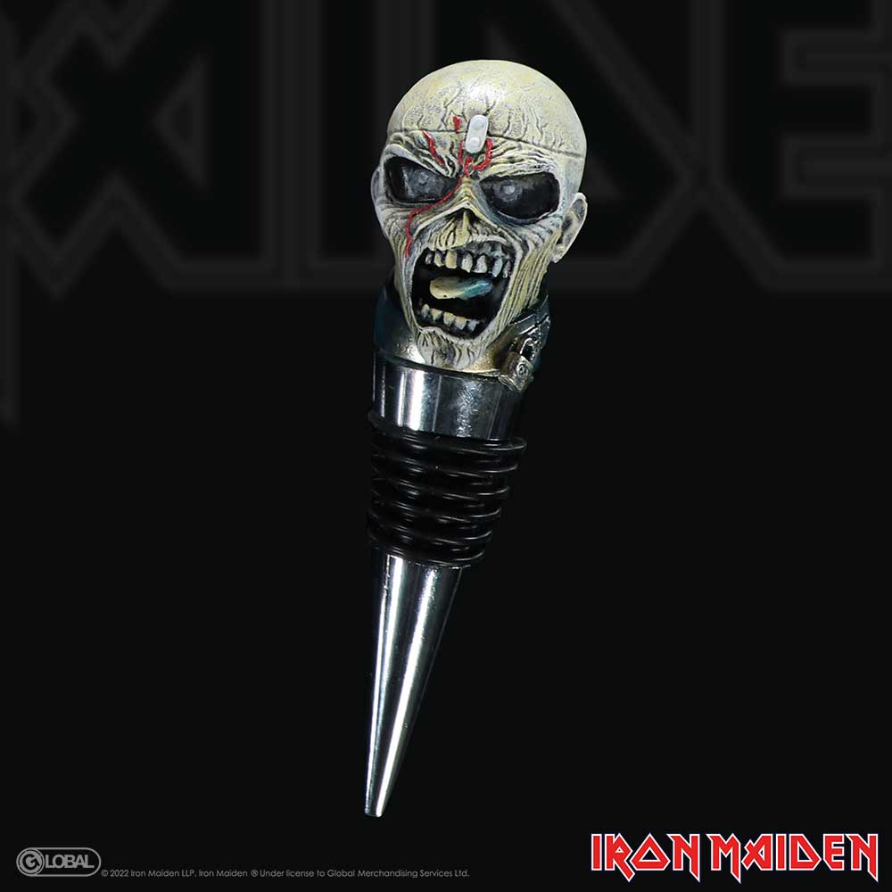 Iron Maiden Eddie Piece of Mind Bottle Stopper - Bottle Stoppers at Gift Moments