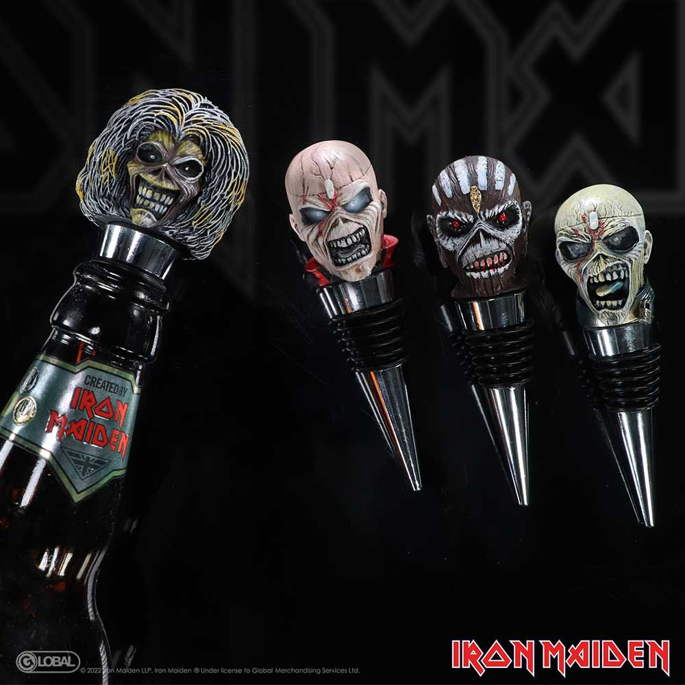 Iron Maiden Eddie Piece of Mind Bottle Stopper - Bottle Stoppers at Gift Moments