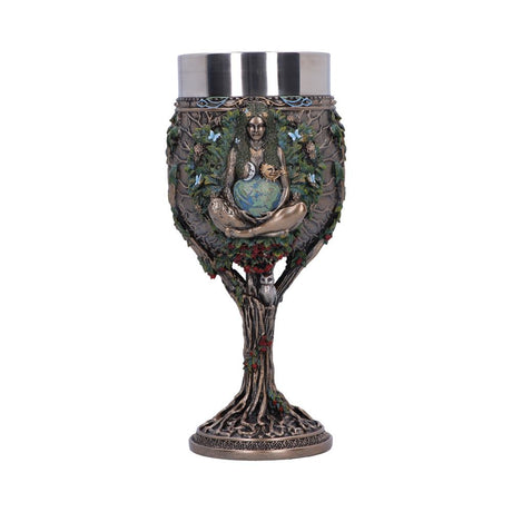 Bronze Mother Earth Goblet 20cm Default Title - Goblets & Chalices at Gift Moments