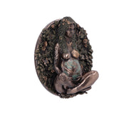 Bronze Mother Earth Wall Plaque 15cm - Wall Hanging Sculptures at Gift Moments