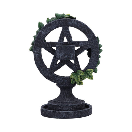 Aged Wiccan Pentagram Backflow Incense Burner 19cm - Incense Holders at Gift Moments