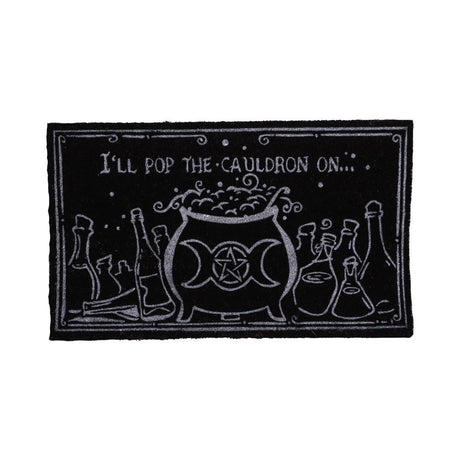 I'll Pop the Cauldron on Witchcraft Doormat 45 x 75cm Default Title - Doormats at Gift Moments