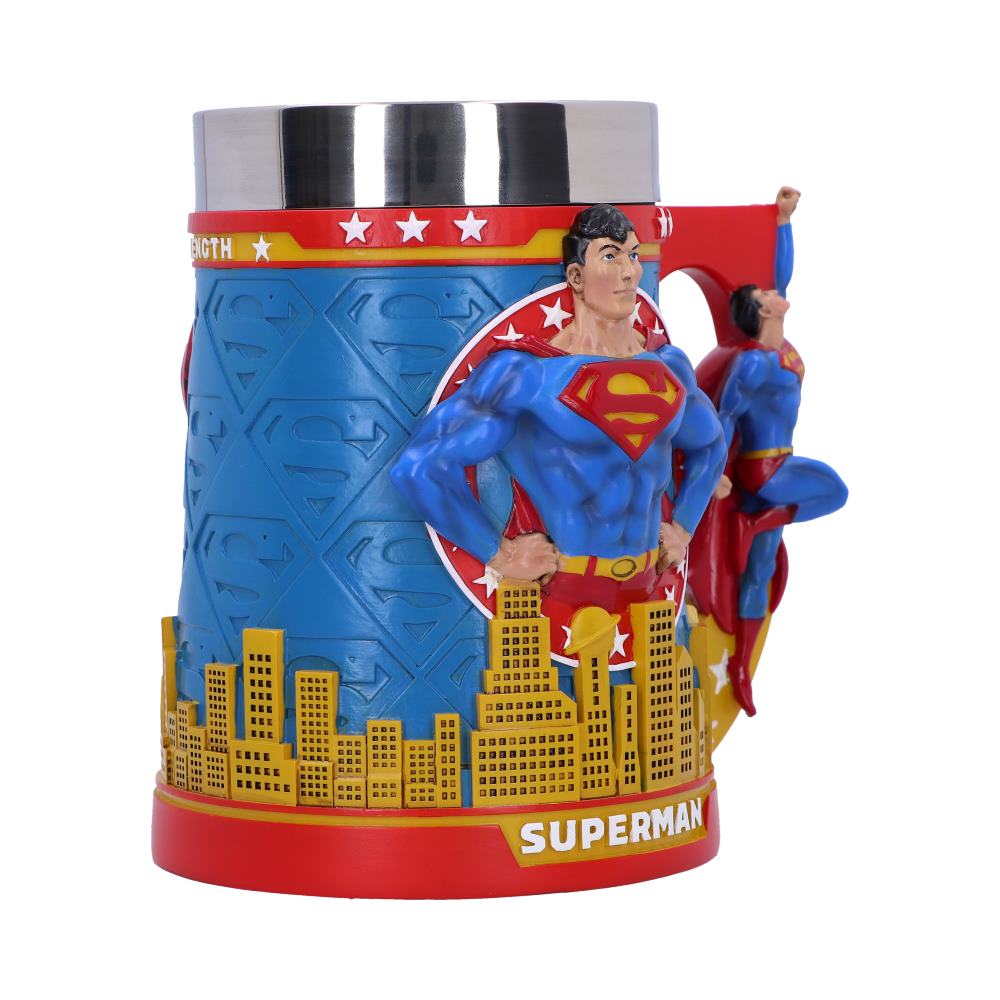 Superman Man of Steel City Skyline Tankard - Tankards at Gift Moments