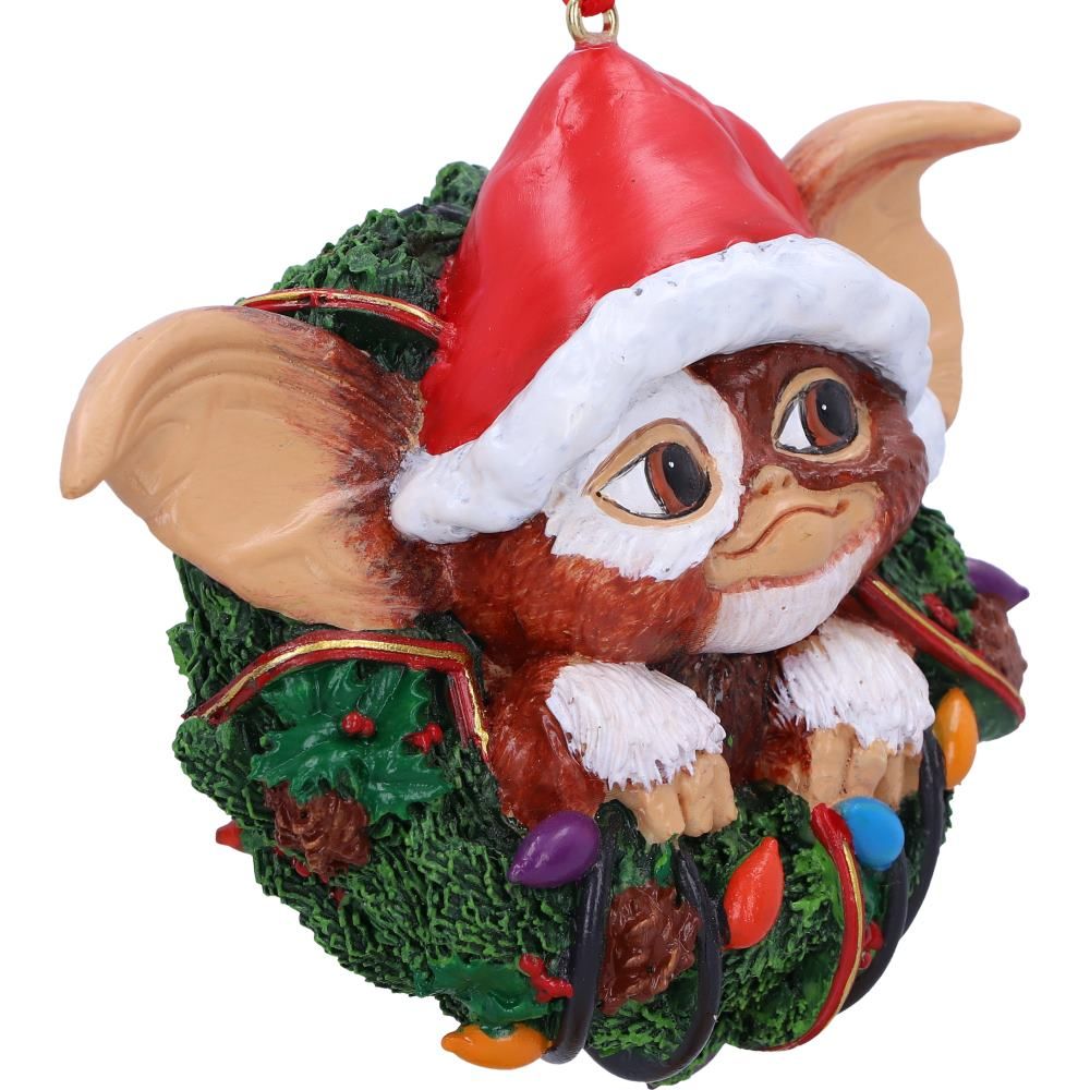 Gremlins Gizmo in Wreath Hanging Ornament - Decorations at Gift Moments