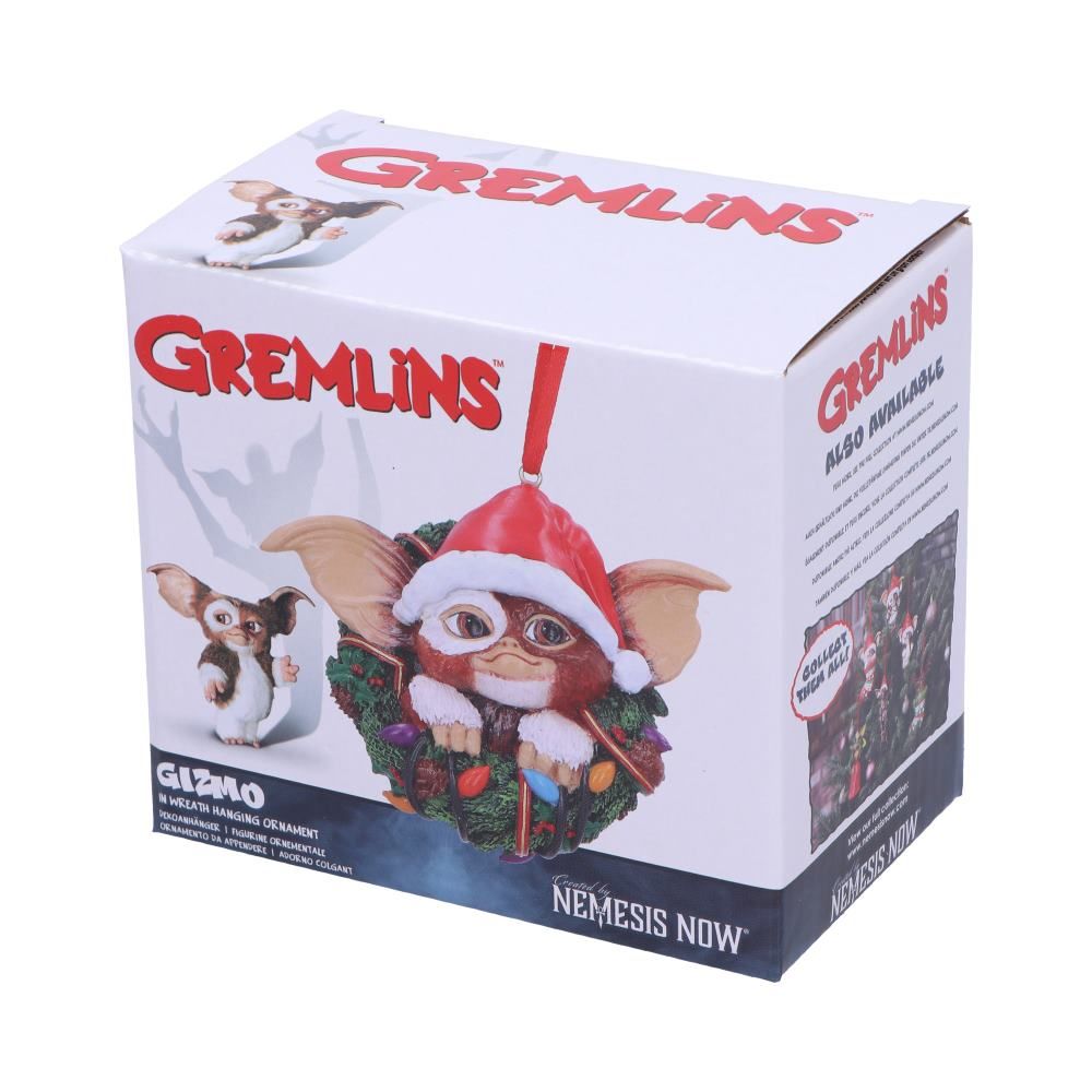 Gremlins Gizmo in Wreath Hanging Ornament - Decorations at Gift Moments