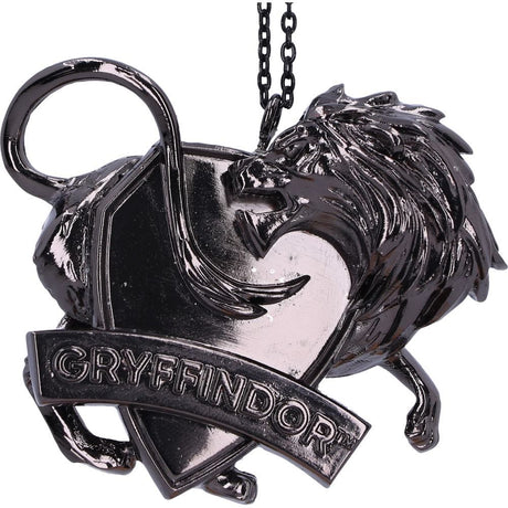 Harry Potter Gryffindor Crest Silver Hanging Ornament - Decorations at Gift Moments