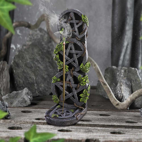 Aged Pentagram Wiccan Incense Burner - Incense Holders at Gift Moments