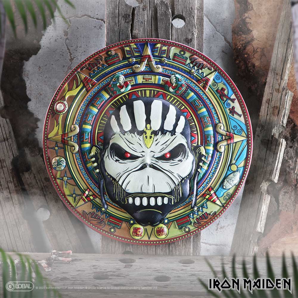 Iron Maiden Book of Souls Tribal Pattern Wall Plaque - Signs & Plaques at Gift Moments