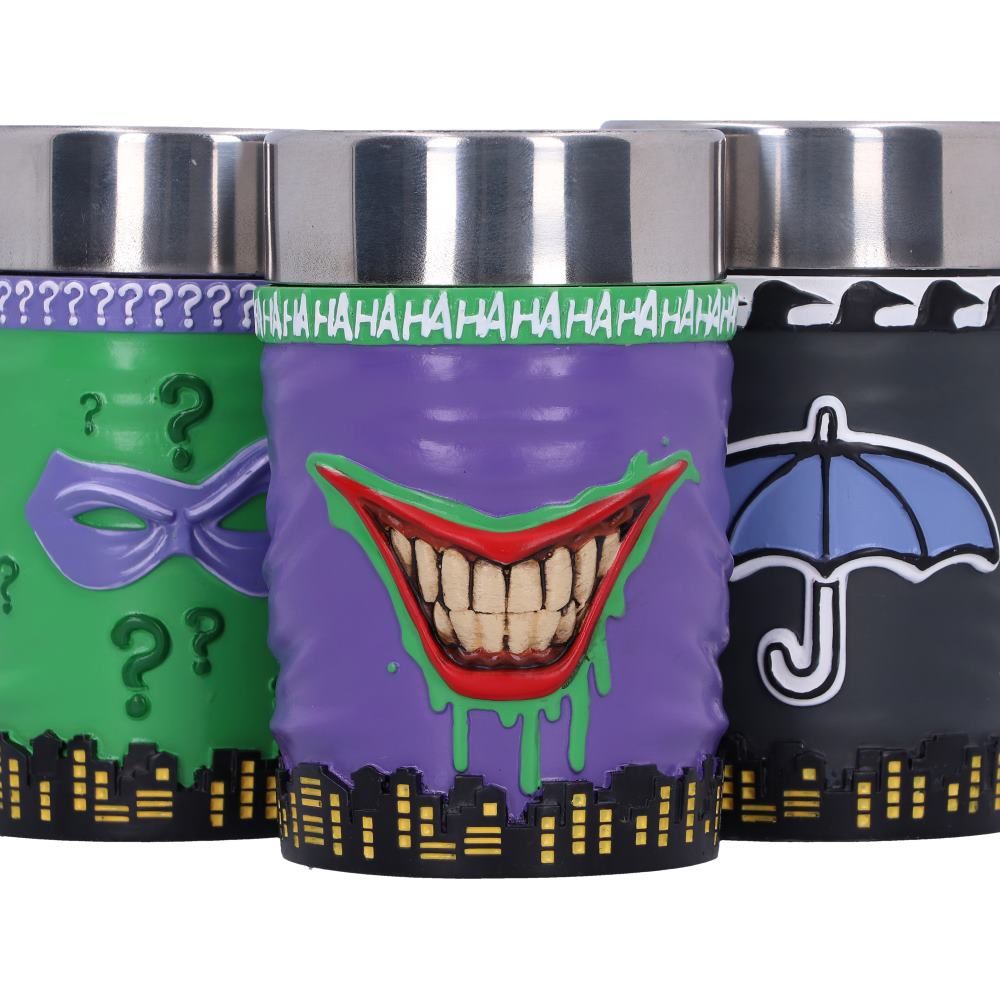 DC Batman Villain Mini Cup Set - Joker, Riddler and Penguin - Shot Glasses at Gift Moments