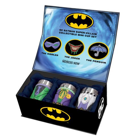 DC Batman Villain Mini Cup Set - Joker, Riddler and Penguin - Shot Glasses at Gift Moments