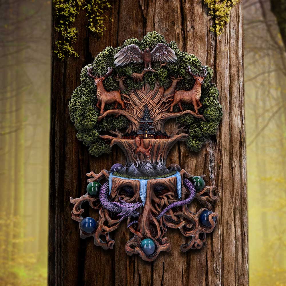 Yggdrasil Wall Plaque by Anne Stokes - Wall Hanging Sculptures at Gift Moments