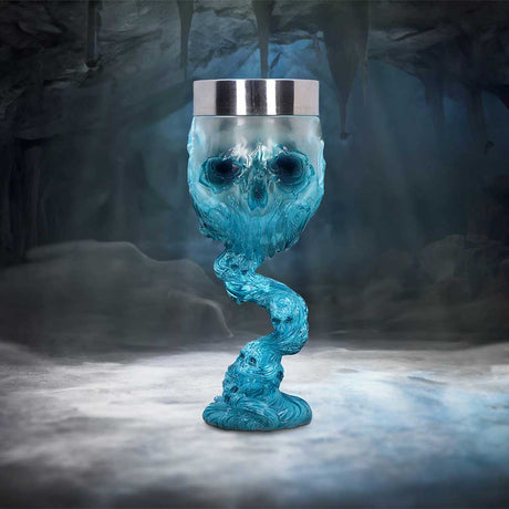 Soul Spirit Clear Blue Skull Goblet - Goblets & Chalices at Gift Moments