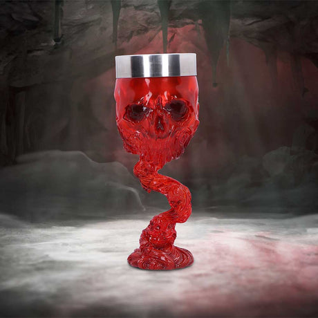 Clear Red Skull Goblet - Goblets & Chalices at Gift Moments