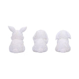 Three Wise White Bunny Figurines - Figures & Collectables at Gift Moments