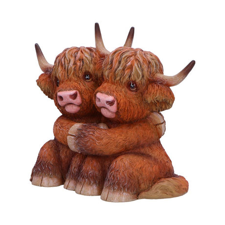 Highland Cow Hug Figurine - Figures & Collectables at Gift Moments