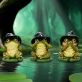 Three Wise Wizard Toad Figurines - Figures & Collectables at Gift Moments