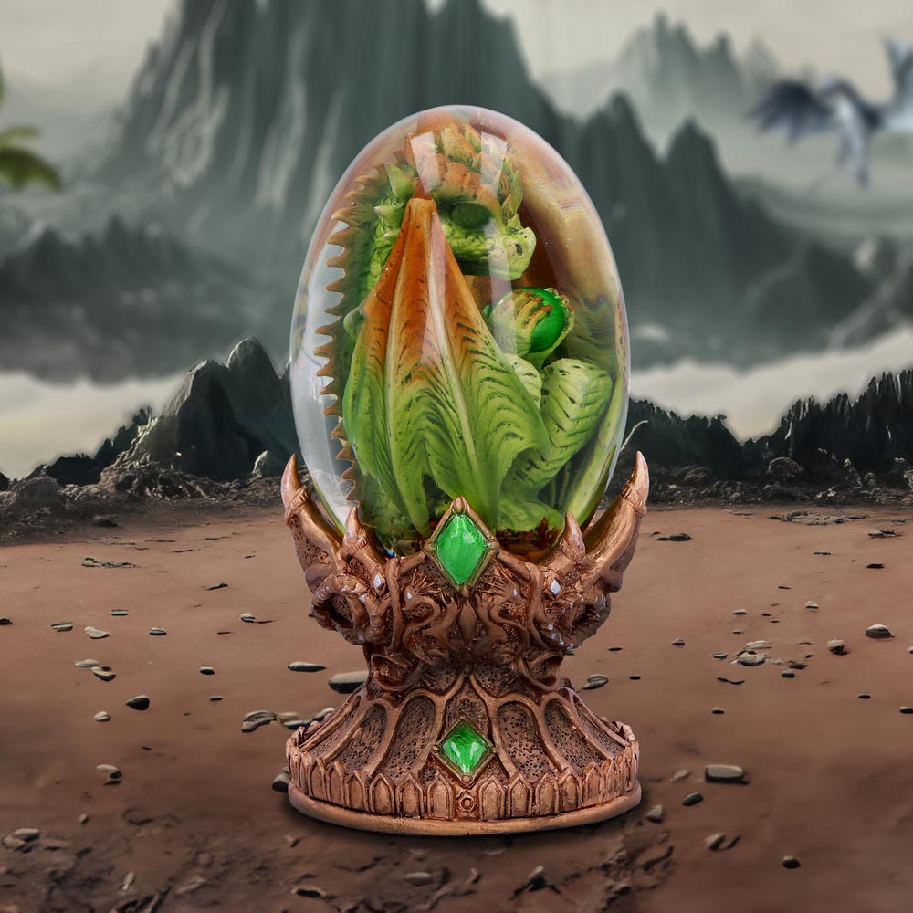 Elemental Dragonlings - Earth Dragon in Clear Egg - Figures & Collectables at Gift Moments