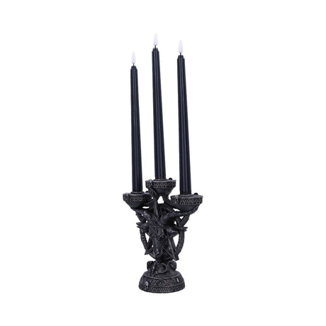 Baphomet's Radiance Candelabra with LED Candles - Candles & Holders at Gift Moments