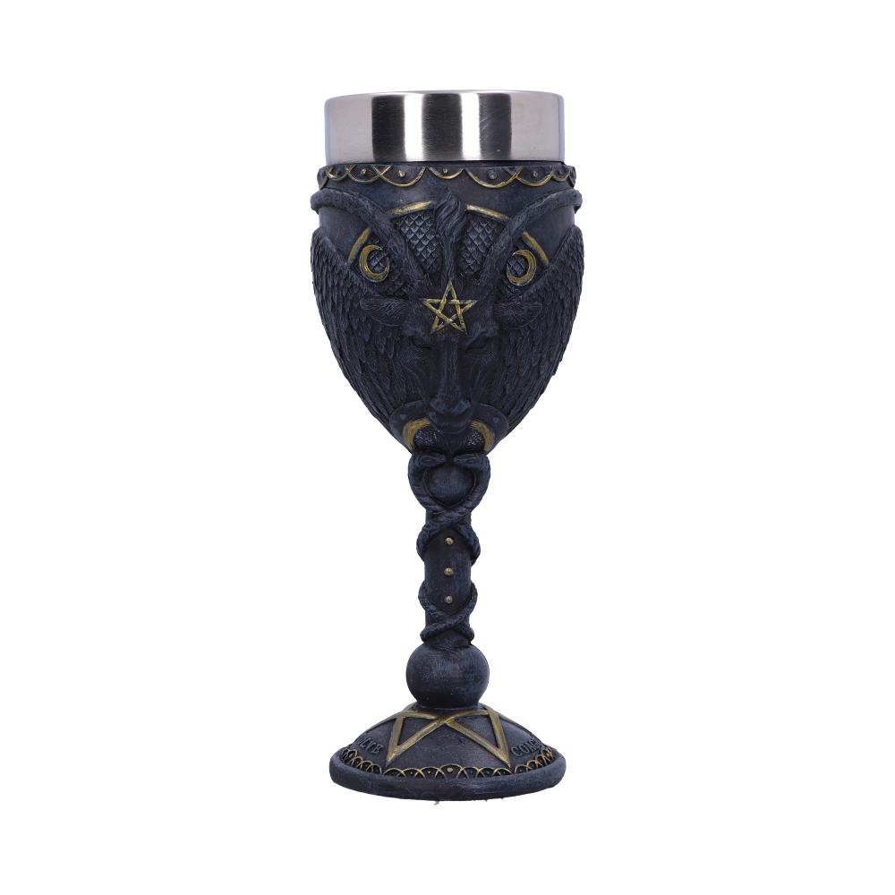 Baphomet Goblet Goat God Deity Wine Glass: 2 - Goblets & Chalices By NN Designs