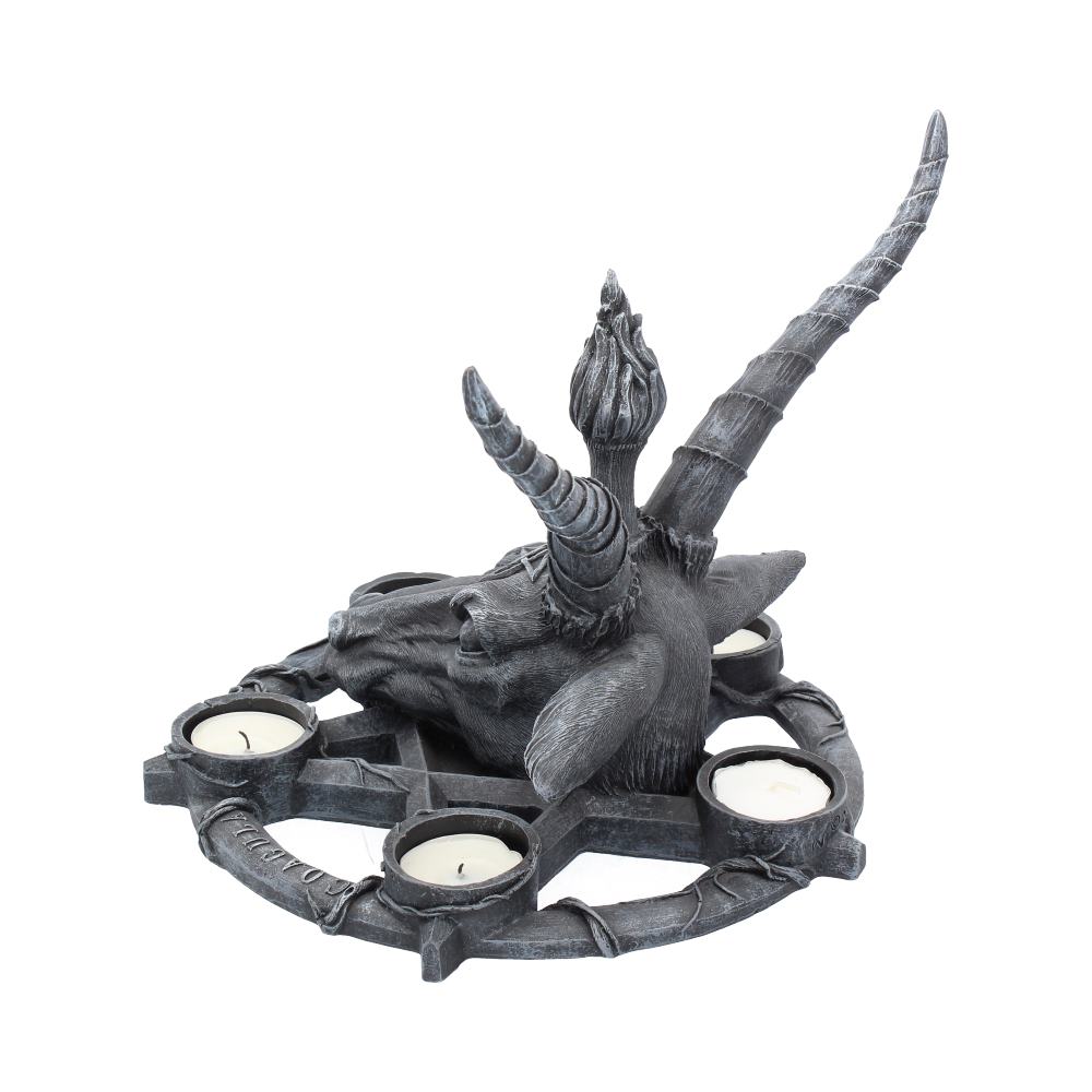 Baphomet Sabbatic Goat Diety Candle Holder: 4 - Candles & Holders By NN Designs