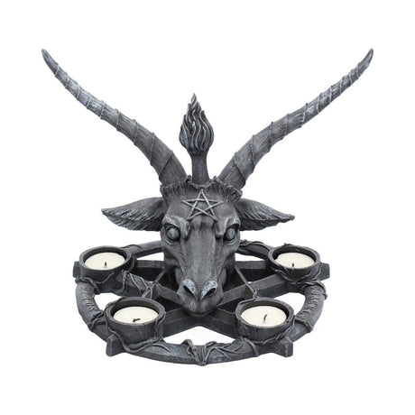 Baphomet Sabbatic Goat Diety Candle Holder: 2 - Candles & Holders By NN Designs