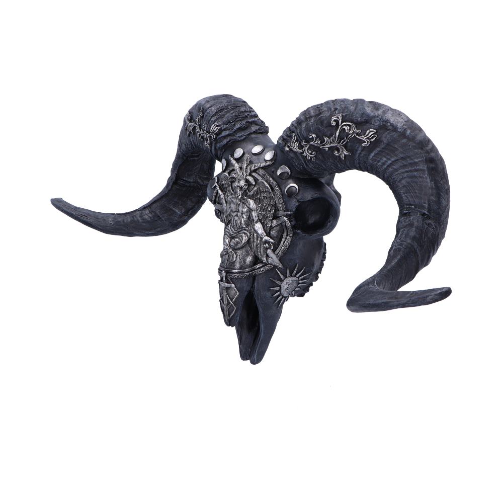 Baphomet’s Veneration Skull Wall Plaque 53cm: 3 - Wall Hanging Sculptures By Gift Moments