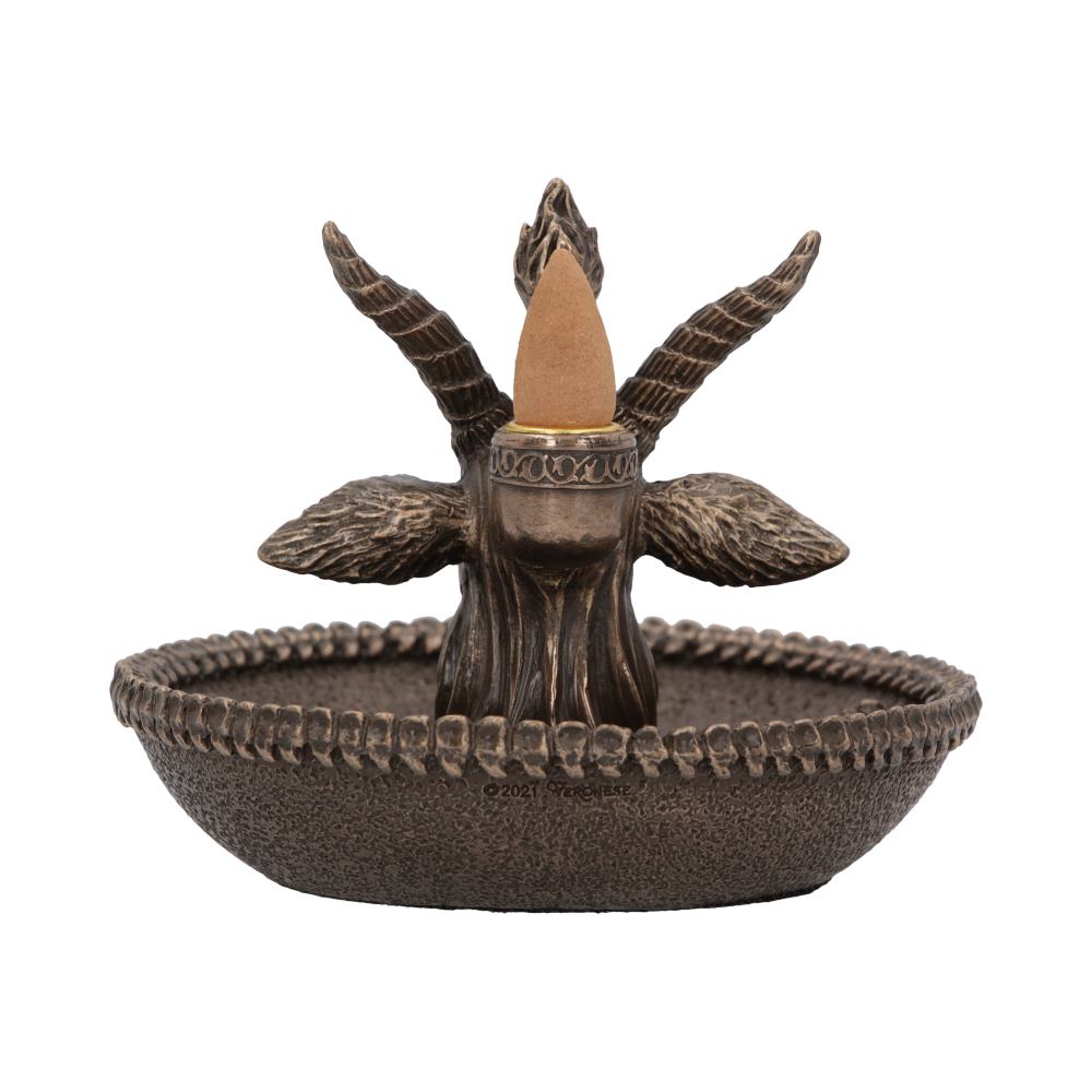 Baphomet’s Wealth Occult Backflow Incense Burner 13cm: 4 - Incense Holders By Gift Moments