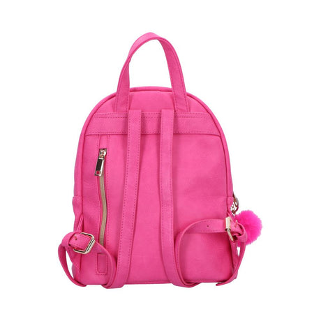 Hot Pink Barbie Backpack with Gold Logo: 3 - Bags By Barbie