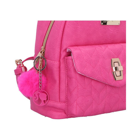 Hot Pink Barbie Backpack with Gold Logo: 5 - Bags By Barbie