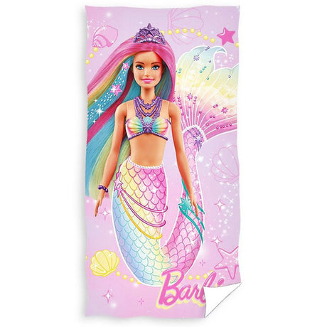 Barbie Mermaid Cotton Beach Towel: 1 - Towels By Barbie