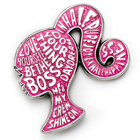 Barbie Sparkly Silhouette Pin Badge: 2 - Badges By Barbie