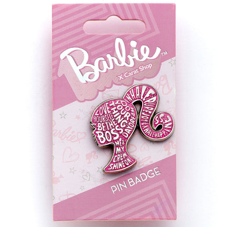 Barbie Sparkly Silhouette Pin Badge: 1 - Badges By Barbie