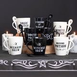 Basic Witch Ceramic Mug and Spoon Set: 6 - Mugs By Gift Moments