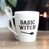 Basic Witch Ceramic Mug and Spoon Set: 1 - Mugs By Gift Moments